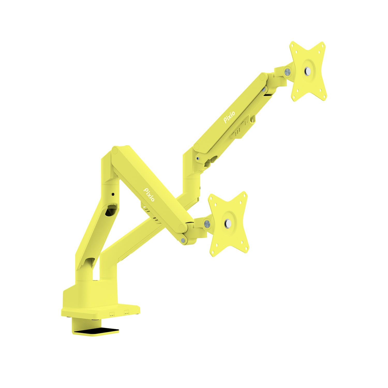 Pixio PS1D Wave Yellow モニターアーム Amazon.co.jp: PS1D Wave Yellow Monitor Arm Dual Yellow 2 Screens